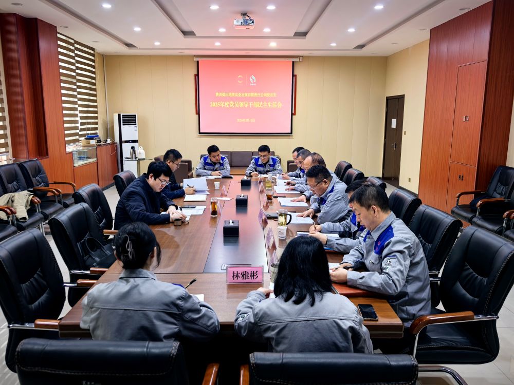 171773736568192467.jpeg 3月13日,副总经理闫和平督导实业公司2025年度党员领导干部民主生活会。(林园).jpg